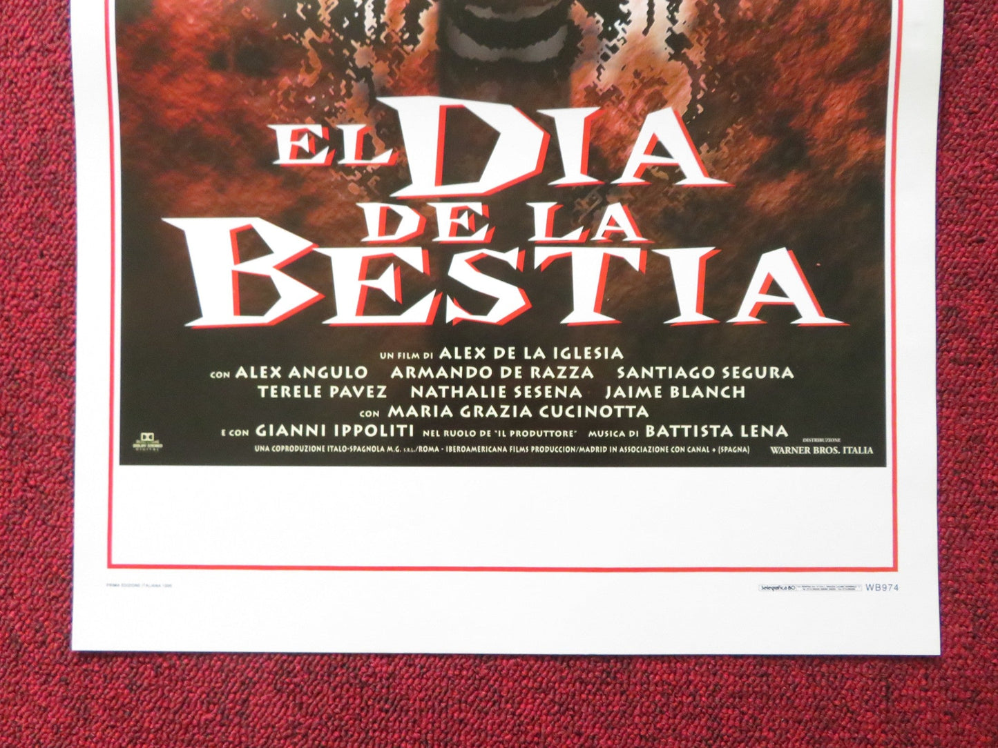 THE DAY OF THE BEAST ITALIAN LOCANDINA POSTER ALEX ANGULO ARMANDO DE RAZZA 1995 Rendezvous Cinema Movie posters
