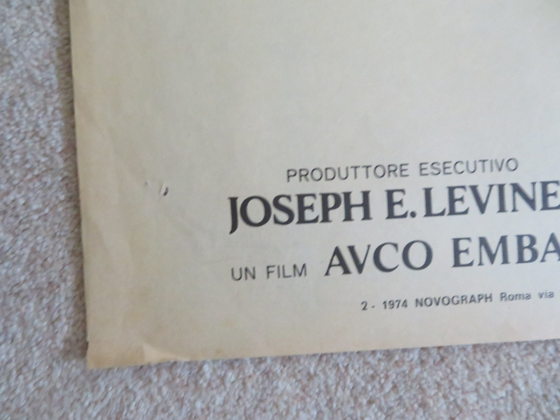 THE DAY OF THE DOLPHIN ITALIAN 2 FOGLIO POSTER GEORGE C. SCOTT 1973 Rendezvous Cinema Movie posters