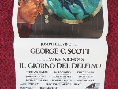 THE DAY OF THE DOLPHIN ITALIAN LOCANDINA POSTER GEORGE C. SCOTT 1974 Rendezvous Cinema Movie posters