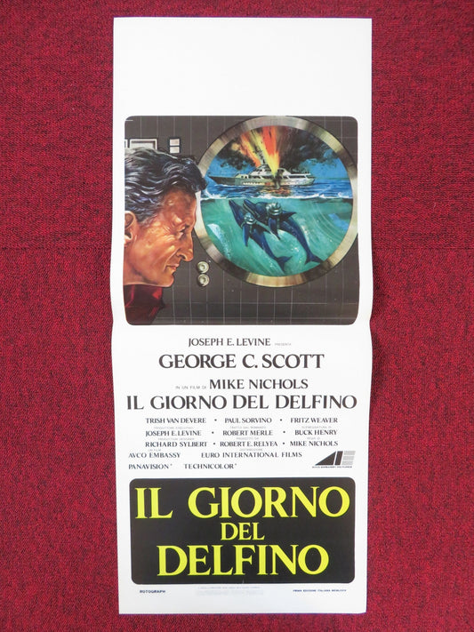 THE DAY OF THE DOLPHIN ITALIAN LOCANDINA POSTER GEORGE C. SCOTT 1974 Rendezvous Cinema Movie posters
