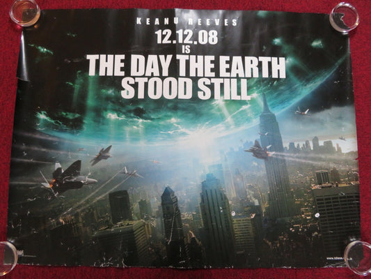 THE DAY THE EARTH STOOD STILL UK QUAD (30"x 40") ROLLED POSTER KEANU REEVES 2008 Rendezvous Cinema Movie posters