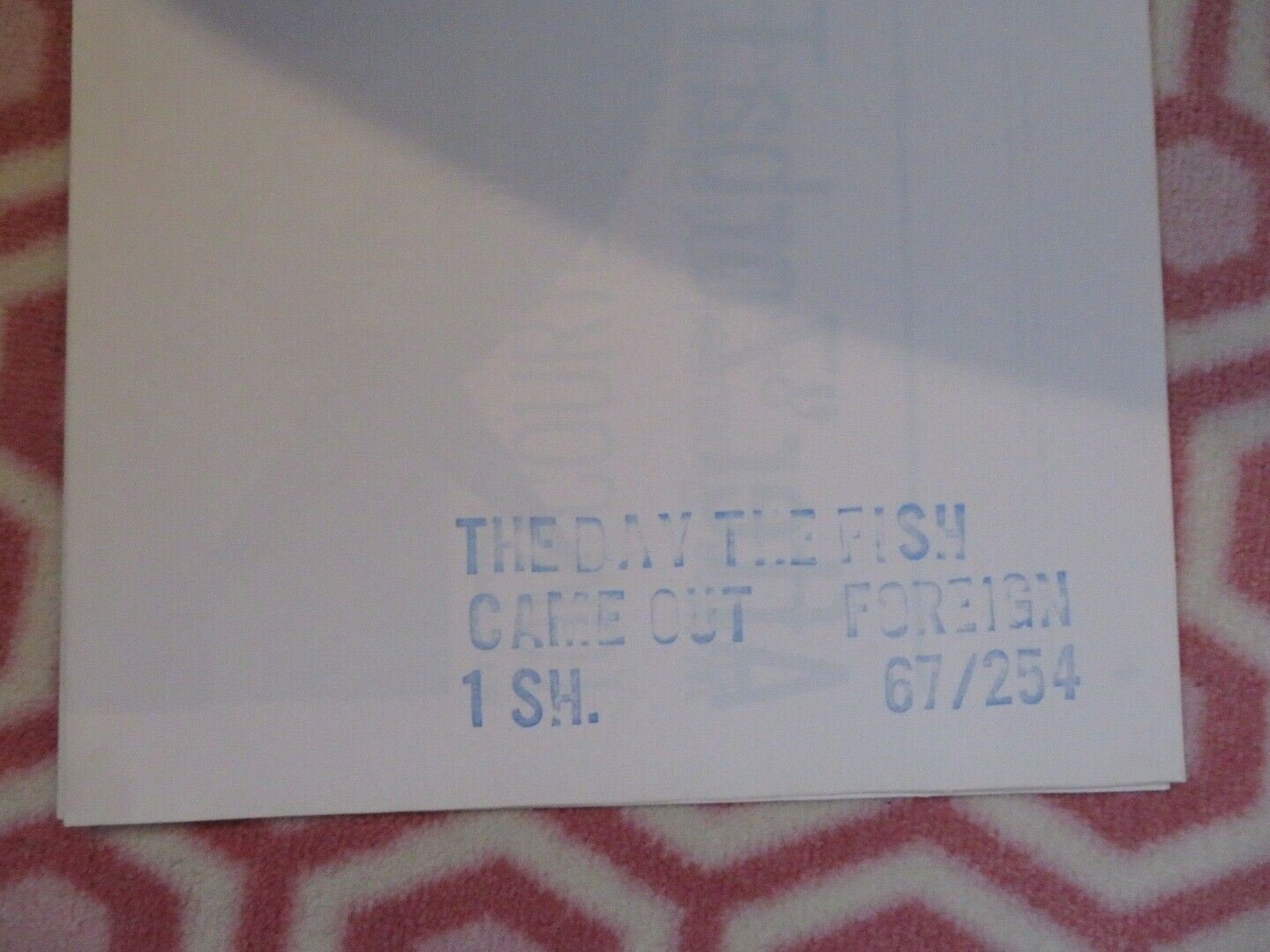 THE DAY THE FISH CAME OUT US ONE SHEET POSTER TOM COURTENAY SAM WANAMAKER 1967 Movie posters