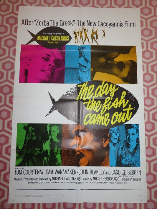 THE DAY THE FISH CAME OUT US ONE SHEET POSTER TOM COURTENAY SAM WANAMAKER 1967 Movie posters