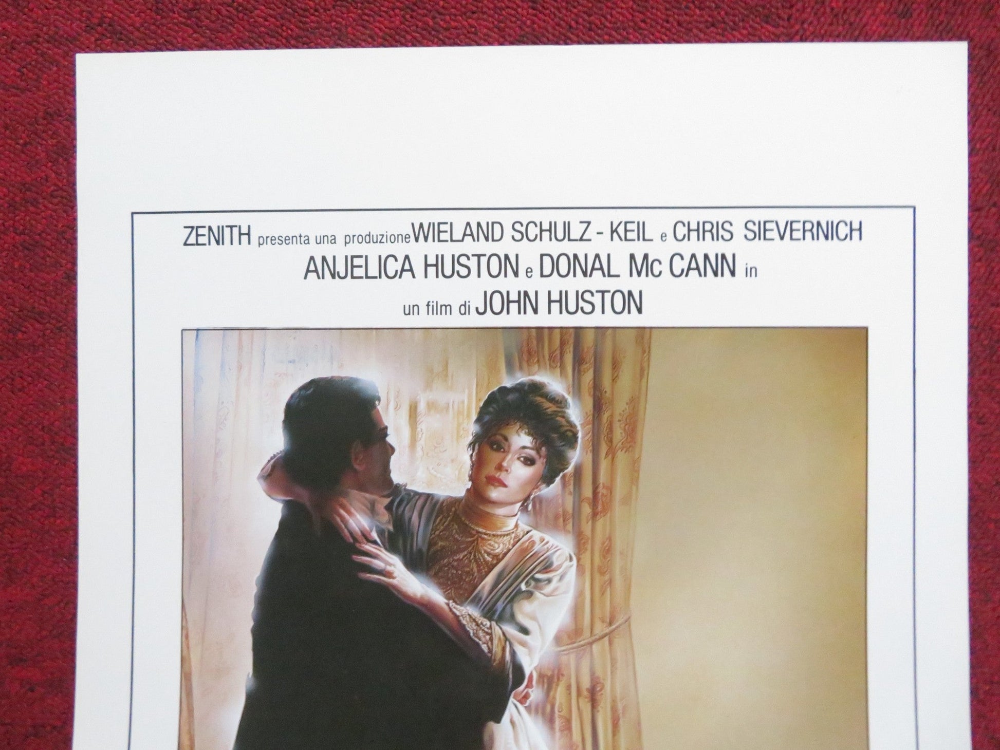 THE DEAD ITALIAN LOCANDINA POSTER ANJELICA HUSTON DONAL MCCANN 1987 Rendezvous Cinema Movie posters