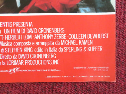THE DEAD ZONE - C ITALIAN FOTOBUSTA POSTER KING CRONENBERG WALKEN SHEEN 1983 Rendezvous Cinema Movie posters