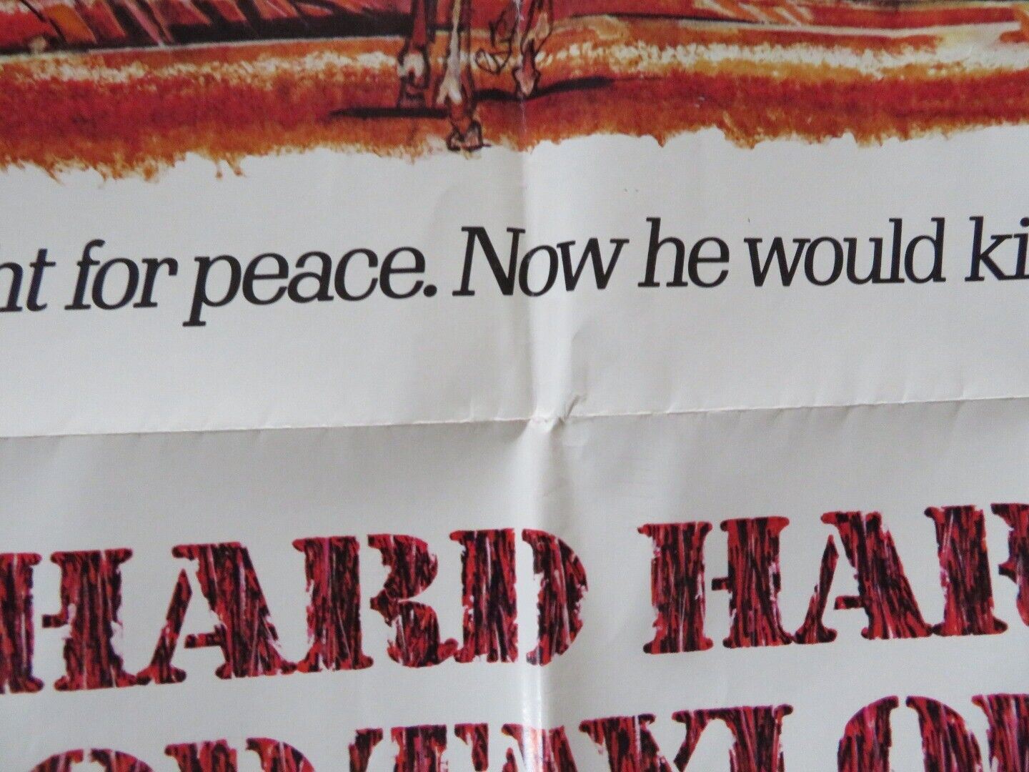 THE DEADLY TRACKERS FOLDED US ONE SHEET POSTER RICHARD HARRIS ROD TAYLOR 1973 - Rendezvous Cinema