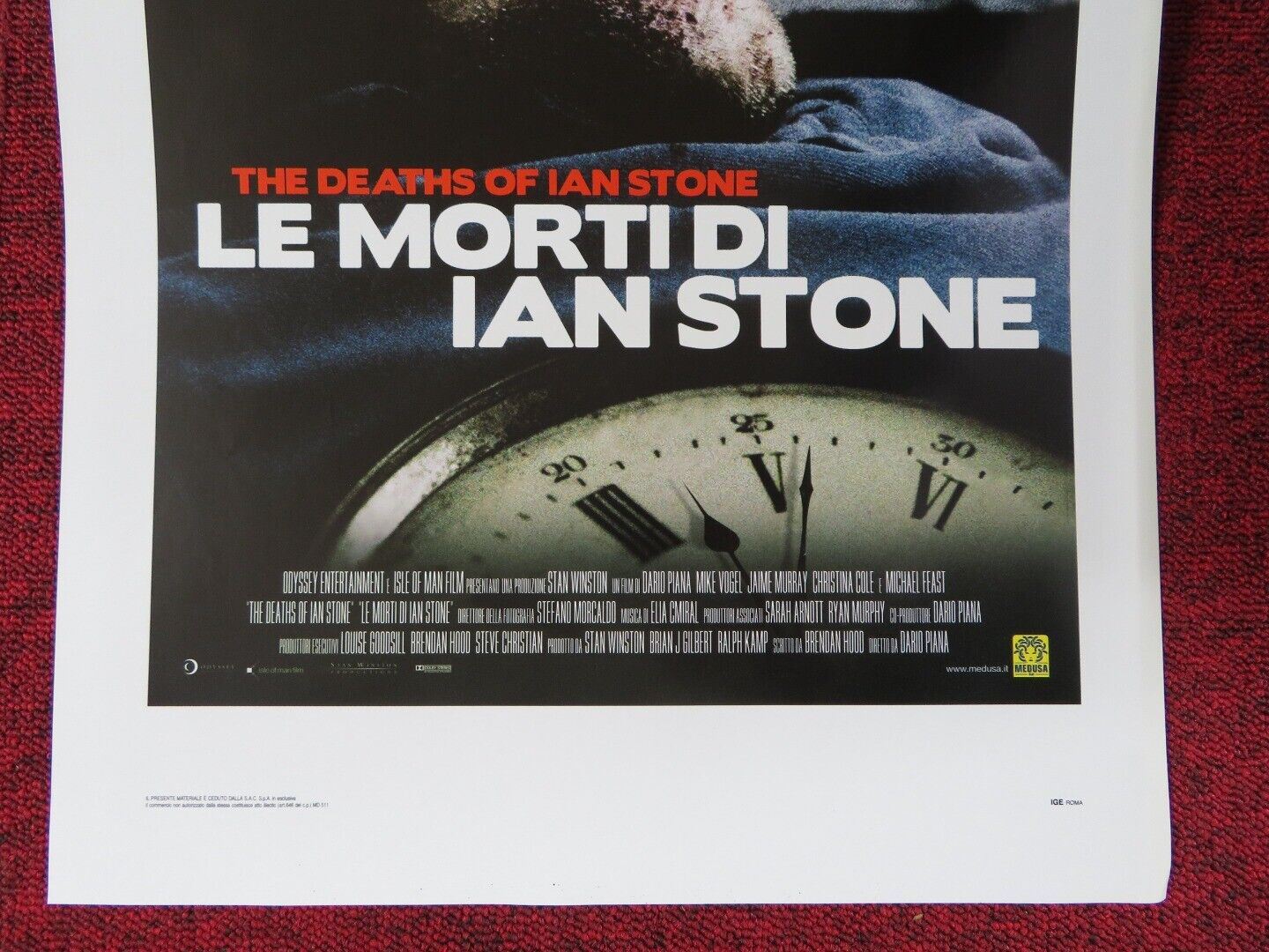 THE DEATHS OF IAN STONE ITALIAN LOCANDINA (27.5"x13") POSTER MIKE VOGEL 2007 - Rendezvous Cinema