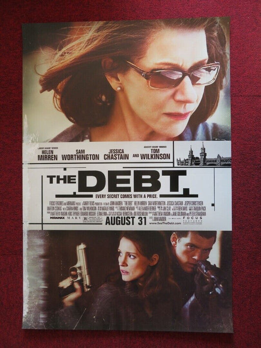 THE DEBT US ONE SHEET ROLLED POSTER HELEN MIRREN SAM WORTHINGTON 2010 Rendezvous Cinema Movie posters