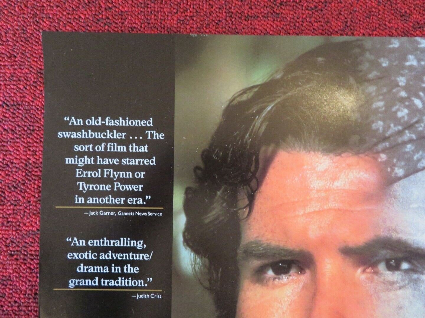 THE DECEIVERS US ROLLED (22"x17") POSTER PIERCE BROSNAN SHASHI KAPOOR 1988 Movie posters