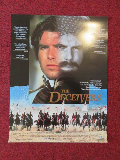 THE DECEIVERS US ROLLED (22"x17") POSTER PIERCE BROSNAN SHASHI KAPOOR 1988 Movie posters