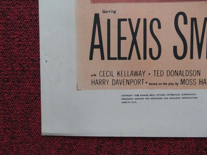 THE DECISION OF CHRISTOPHER BLAKE FOLDED US ONE SHEET POSTER ALEXIS SMITH 1948 - Rendezvous Cinema