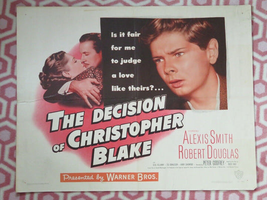 THE DECISION OF CHRISTOPHER BLAKE US HALF SHEET (22"x 28") POSTER A SMITH 1948 Movie posters