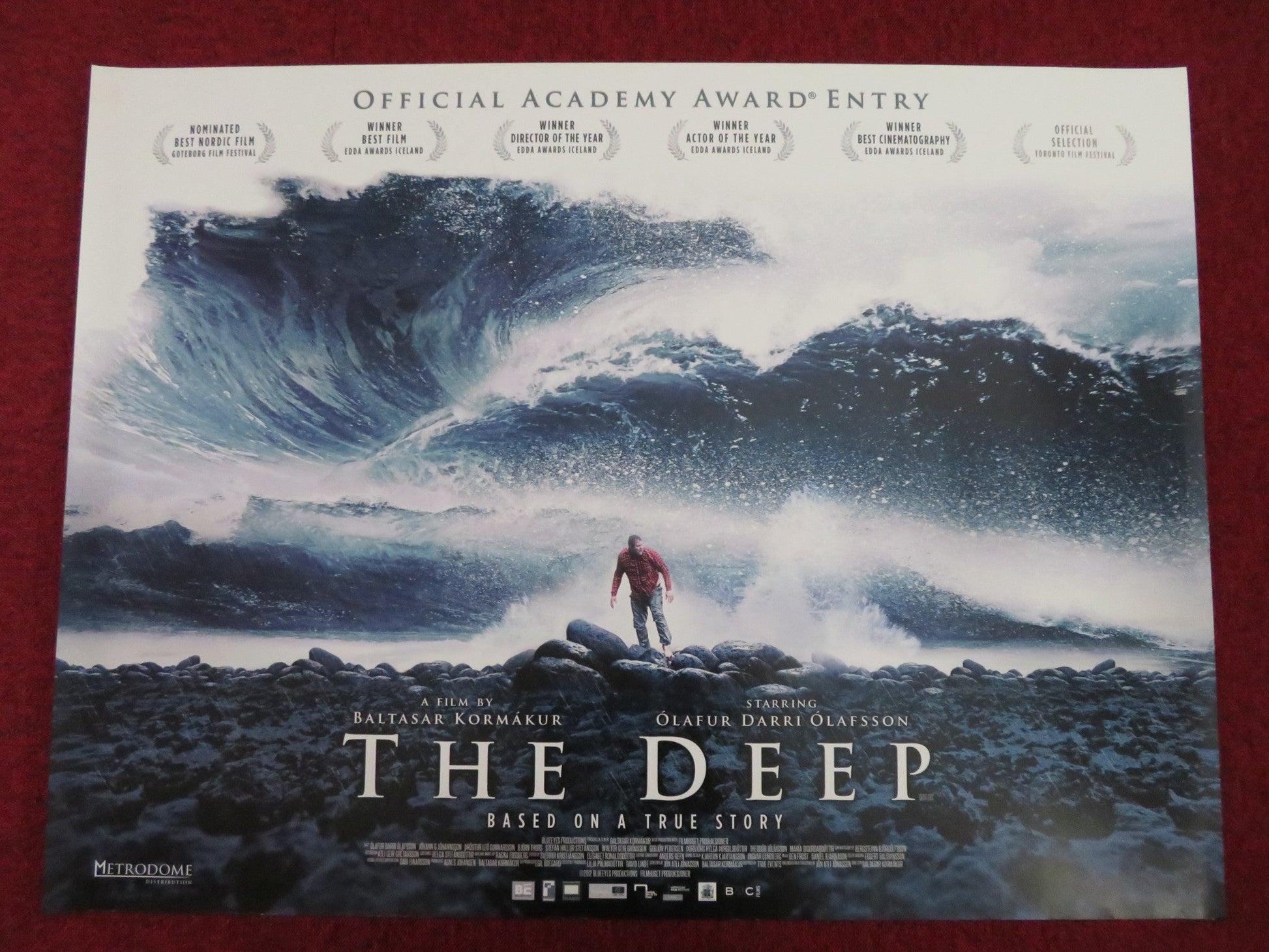 THE DEEP UK QUAD (30"x 40") ROLLED POSTER OLAFUR DARRI OLAFSSON 2012 Rendezvous Cinema Movie posters