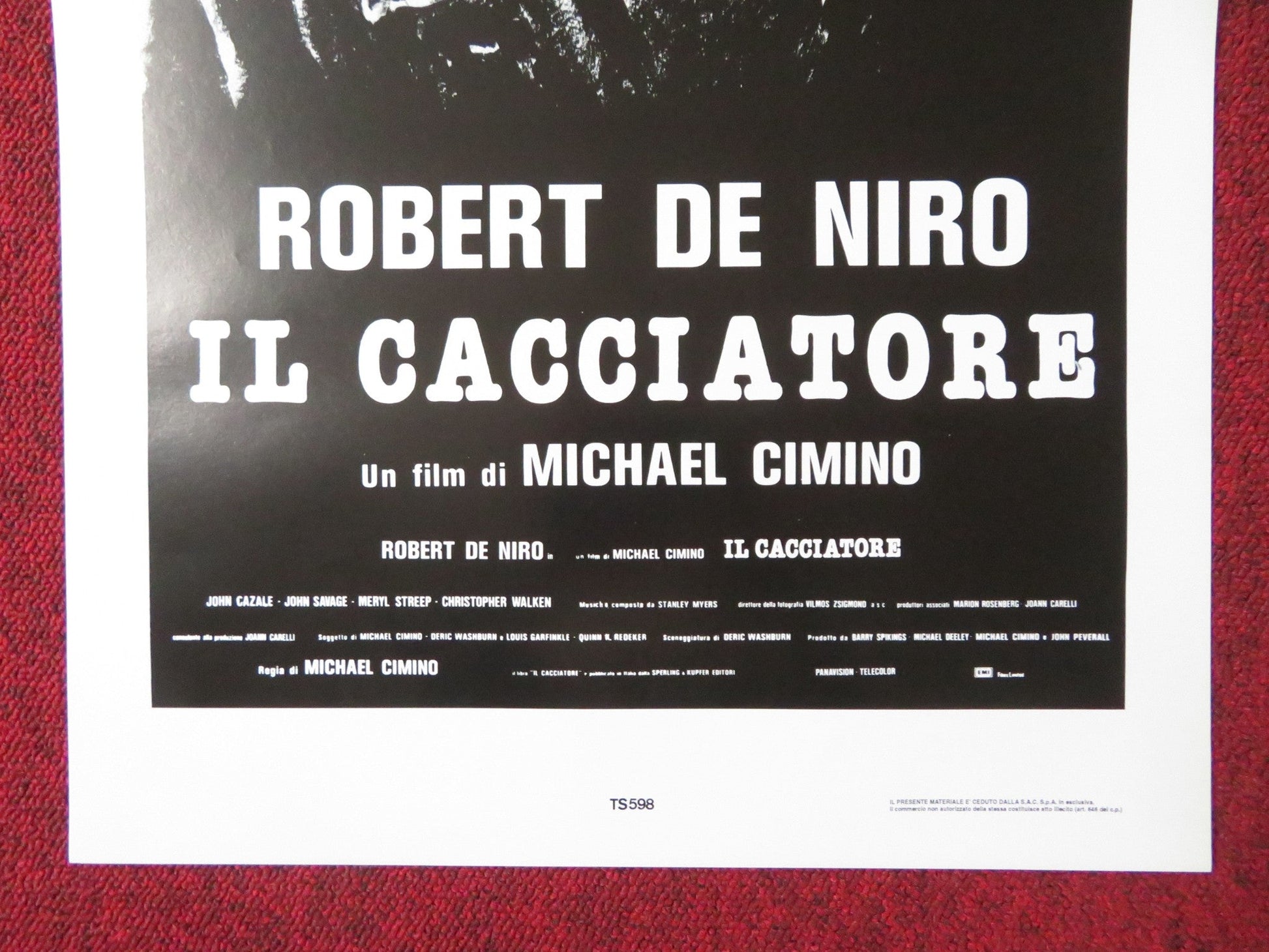 THE DEER HUNTER ITALIAN LOCANDINA POSTER ROBERT DE NIRO CHRISTOPHER WALKEN 1978 Rendezvous Cinema Movie posters
