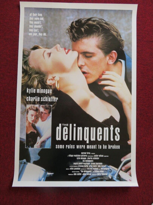 THE DELINQUENTS US ONE SHEET ROLLED POSTER KYLIE MINOGUE CHARLIE SCHLATTER 1989 - Rendezvous Cinema