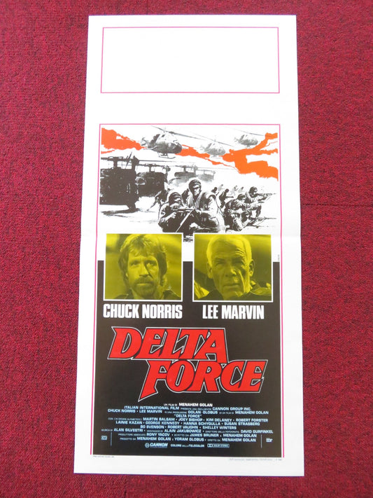 THE DELTA FORCE ITALIAN LOCANDINA POSTER CANNON CHUCK NORRIS LEE MARVIN 1986 Rendezvous Cinema Movie posters