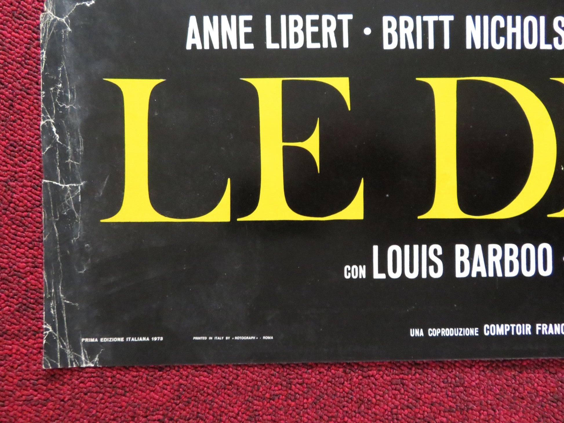 THE DEMONS ITALIAN FOGLIO POSTER ANNE LIBERT BRITT NICHOLS 1973 Rendezvous Cinema Movie posters