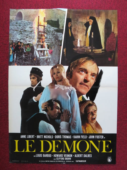 THE DEMONS ITALIAN FOTOBUSTA POSTER ANNE LIBERT CARMEN YAZALDE 1973 Rendezvous Cinema Movie posters