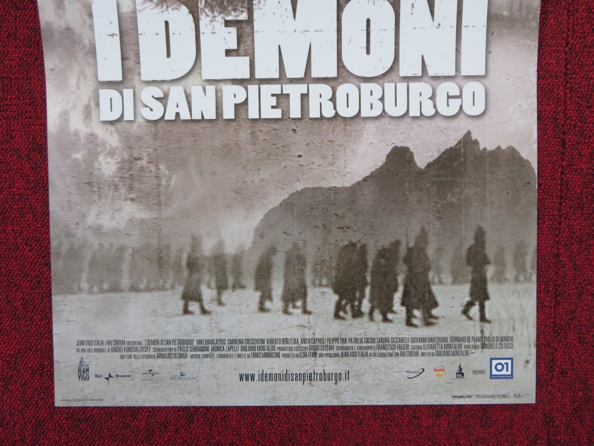 THE DEMONS OF ST. PETERSBERG ITALIAN LOCANDINA POSTER PREDRAG M. MANOJLOVIC 2008 Rendezvous Cinema Movie posters