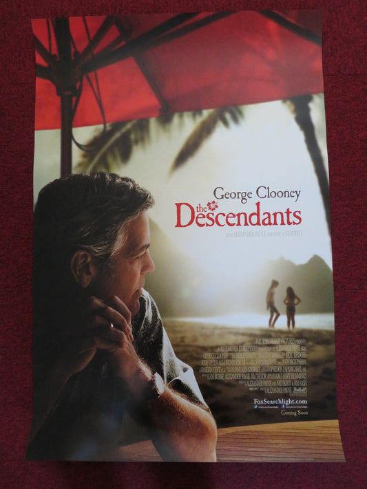 THE DESCENDANTS US ONE SHEET ROLLED POSTER GEORGE CLOONEY SHAILENE WOODLEY 2011 Rendezvous Cinema Movie posters