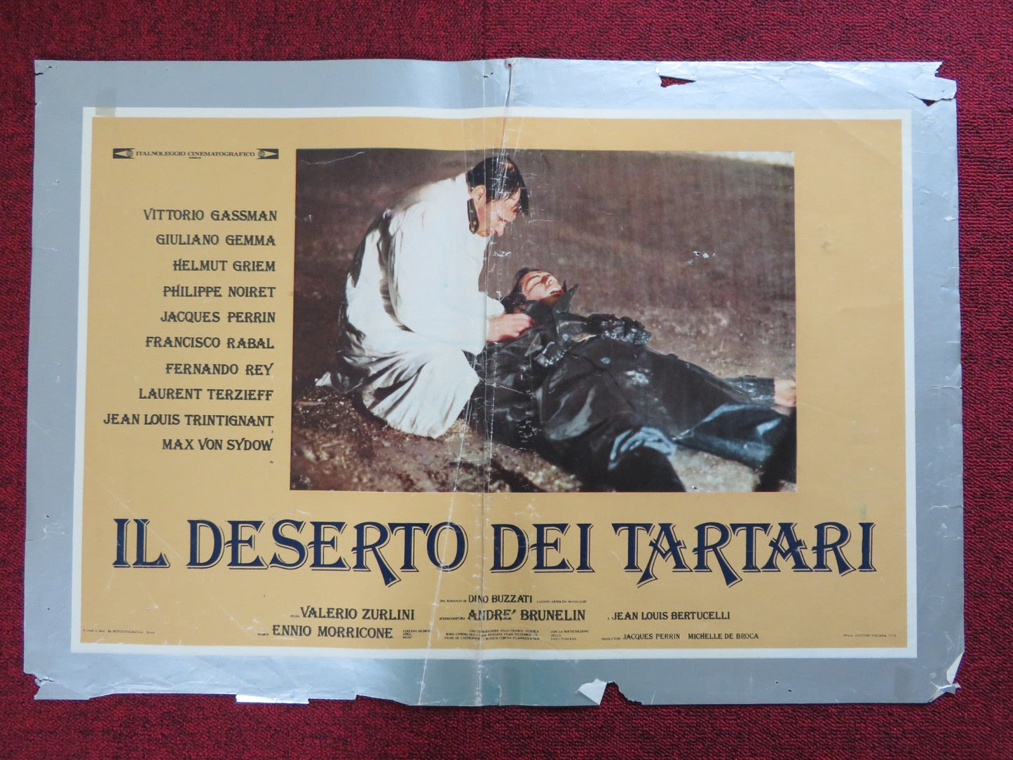 THE DESERT OF THE TARTARS ITALIAN FOTOBUSTA POSTER VITTORIO GASSMAN 1976 Rendezvous Cinema Movie posters