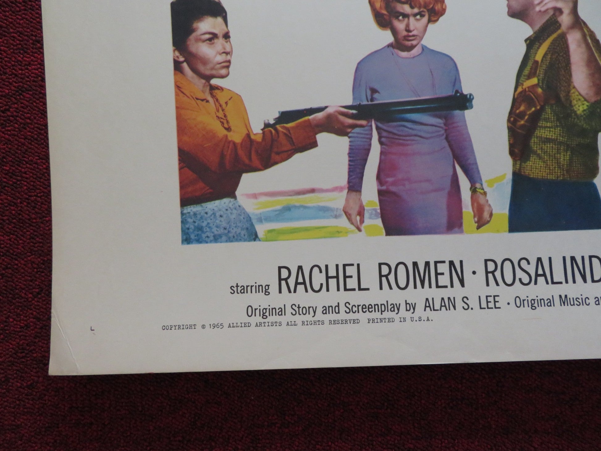THE DESERT RAVEN US 30 X 40 ROLLED POSTER RACHEL ROMAN ROSALIND ROBERTS 1965 Rendezvous Cinema Movie posters