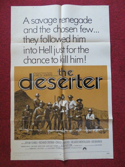 THE DESERTER / THE DEVIL'S BACKBONE FOLDED US ONE SHEET POSTER 1971 Movie posters