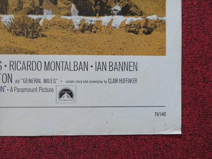 THE DESERTER / THE DEVIL'S BACKBONE FOLDED US ONE SHEET POSTER 1971 Movie posters