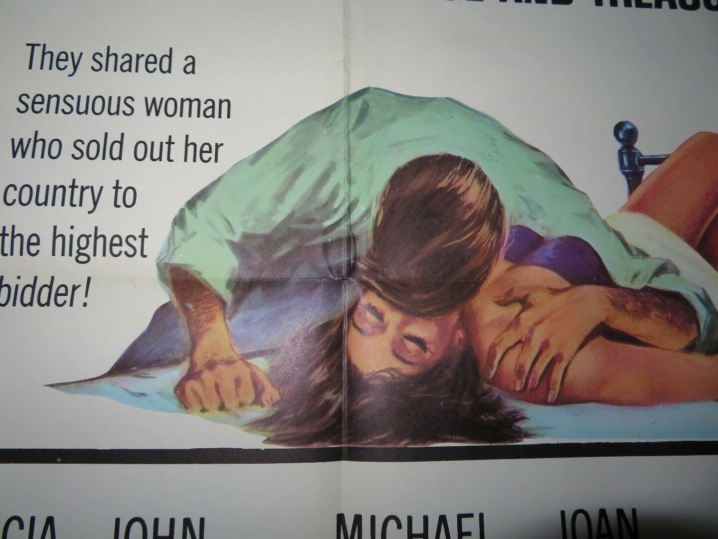 THE DESTRUCTORS US ONE SHEET POSTER RICHARD EGAN PATRICIA OWNES 1967 Movie posters