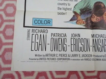 THE DESTRUCTORS US ONE SHEET POSTER RICHARD EGAN PATRICIA OWNES 1967 Movie posters