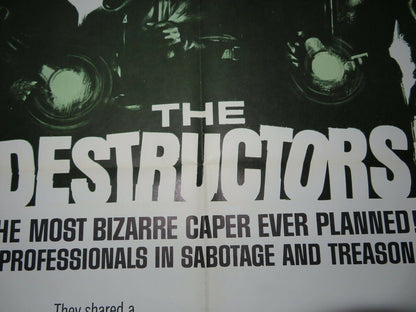 THE DESTRUCTORS US ONE SHEET POSTER RICHARD EGAN PATRICIA OWNES 1967 Movie posters