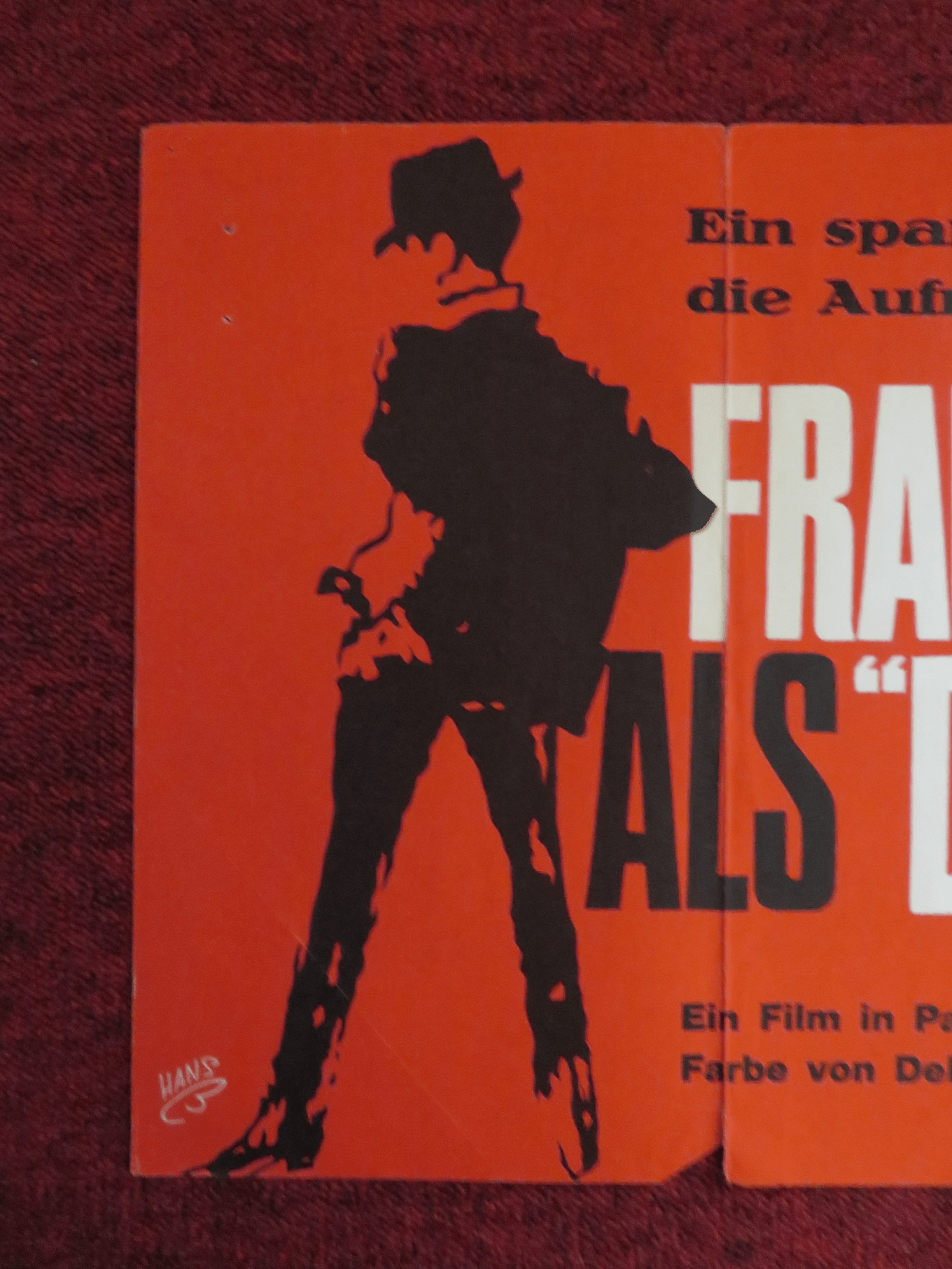 THE DETECTIVE GERMAN POSTER FRANK SINATRA LEE REMICK 1968 Rendezvous Cinema Movie posters