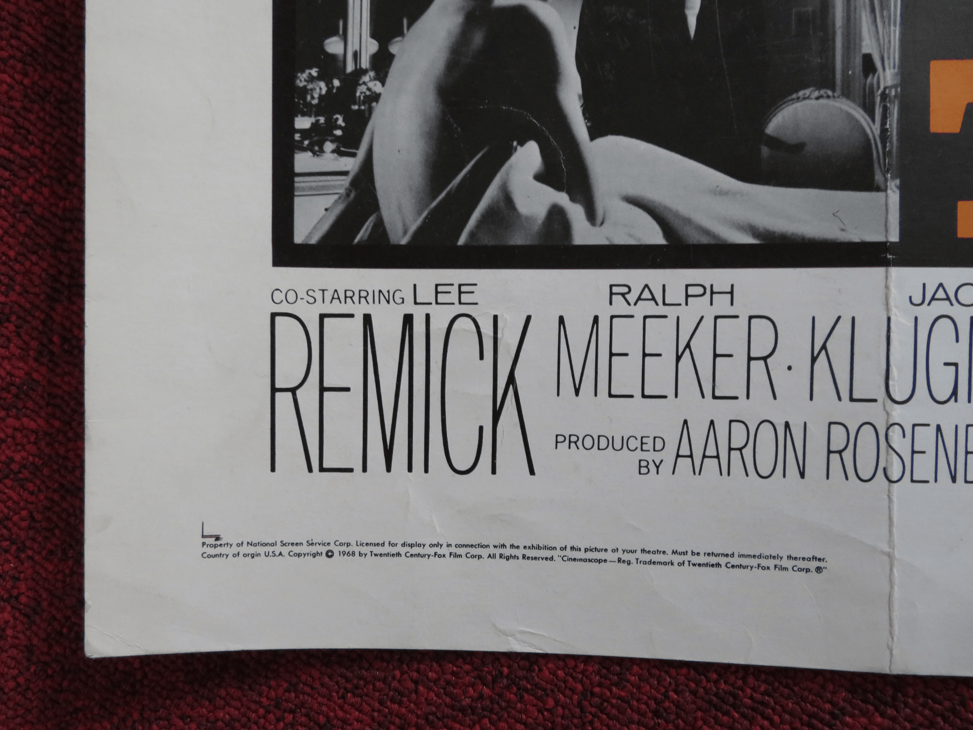 THE DETECTIVE US HALF SHEET (22"x 28") POSTER FRANK SINATRA LEE REMICK 1968 Rendezvous Cinema Movie posters