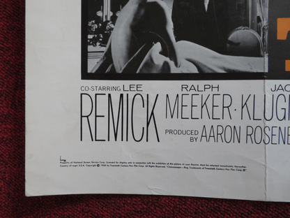 THE DETECTIVE US HALF SHEET (22"x 28") POSTER FRANK SINATRA LEE REMICK 1968 Rendezvous Cinema Movie posters