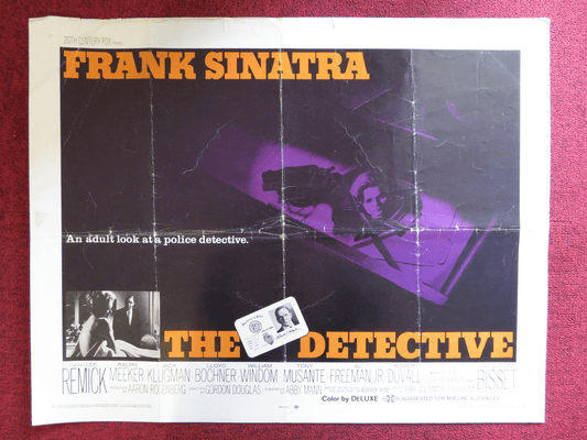 THE DETECTIVE US HALF SHEET (22"x 28") POSTER FRANK SINATRA LEE REMICK 1968 Rendezvous Cinema Movie posters