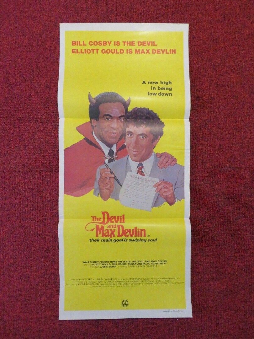 THE DEVIL AND MAX DEVLIN FOLDED AUSTRALIAN DAYBILL POSTER ELLIOTT GOULD 1981 Movie posters