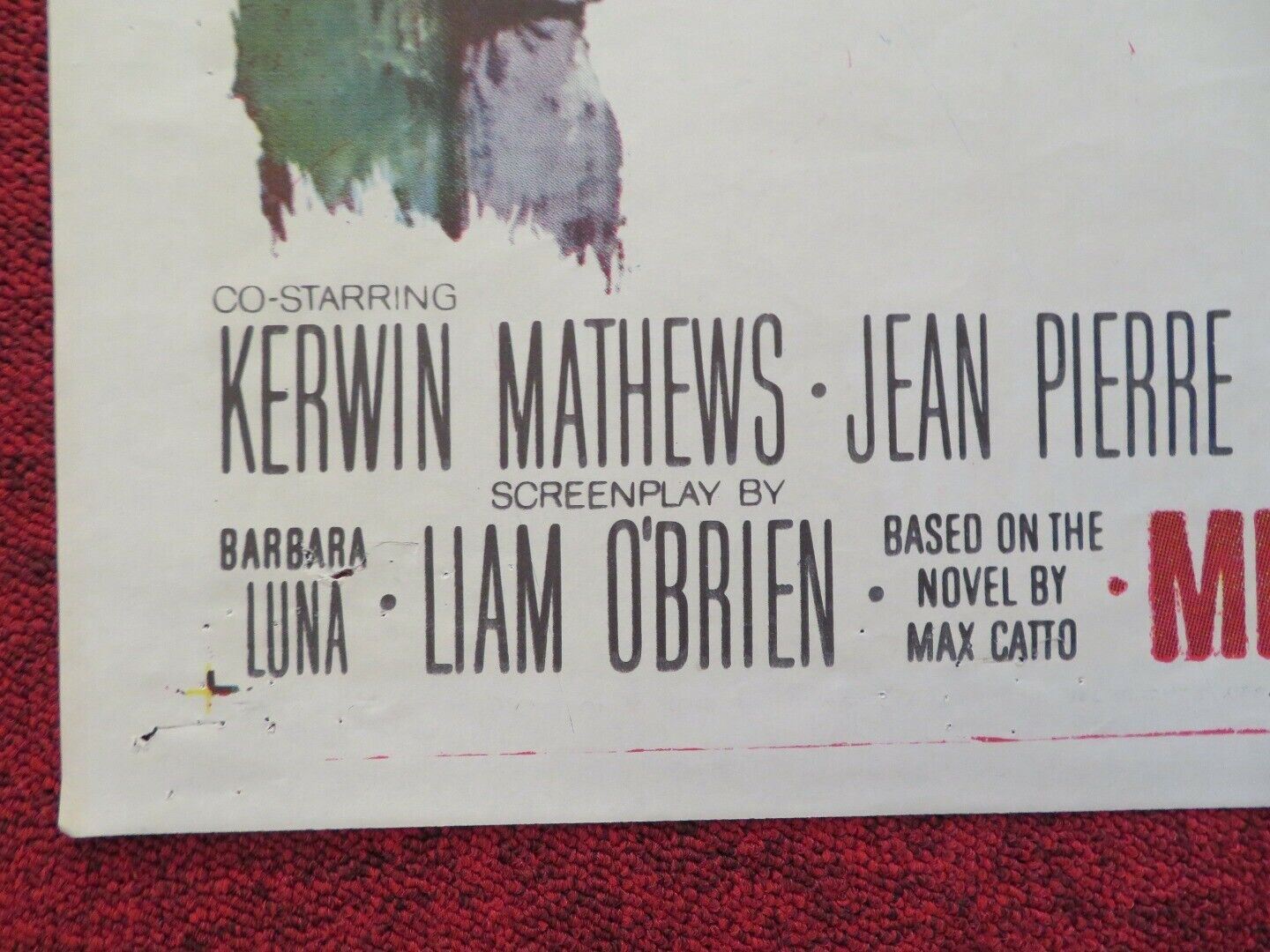 THE DEVIL AT 4 O'CLOCK FOLDED US ONE SHEET POSTER SPENCER TRACY 1961 Movie posters