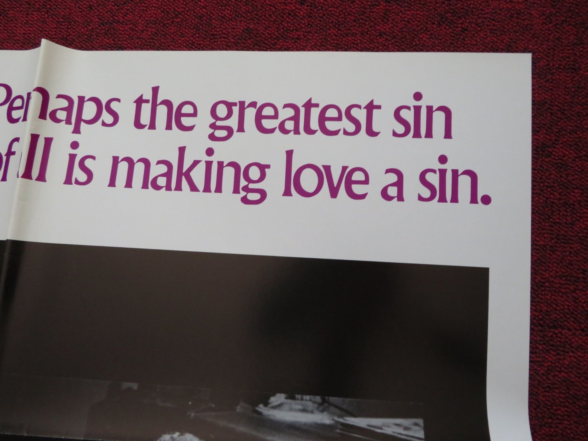 THE DEVIL IS A WOMAN FOLDED US ONE SHEET POSTER GLENDA JACKSON LISA HARROW 1975 Rendezvous Cinema Movie posters