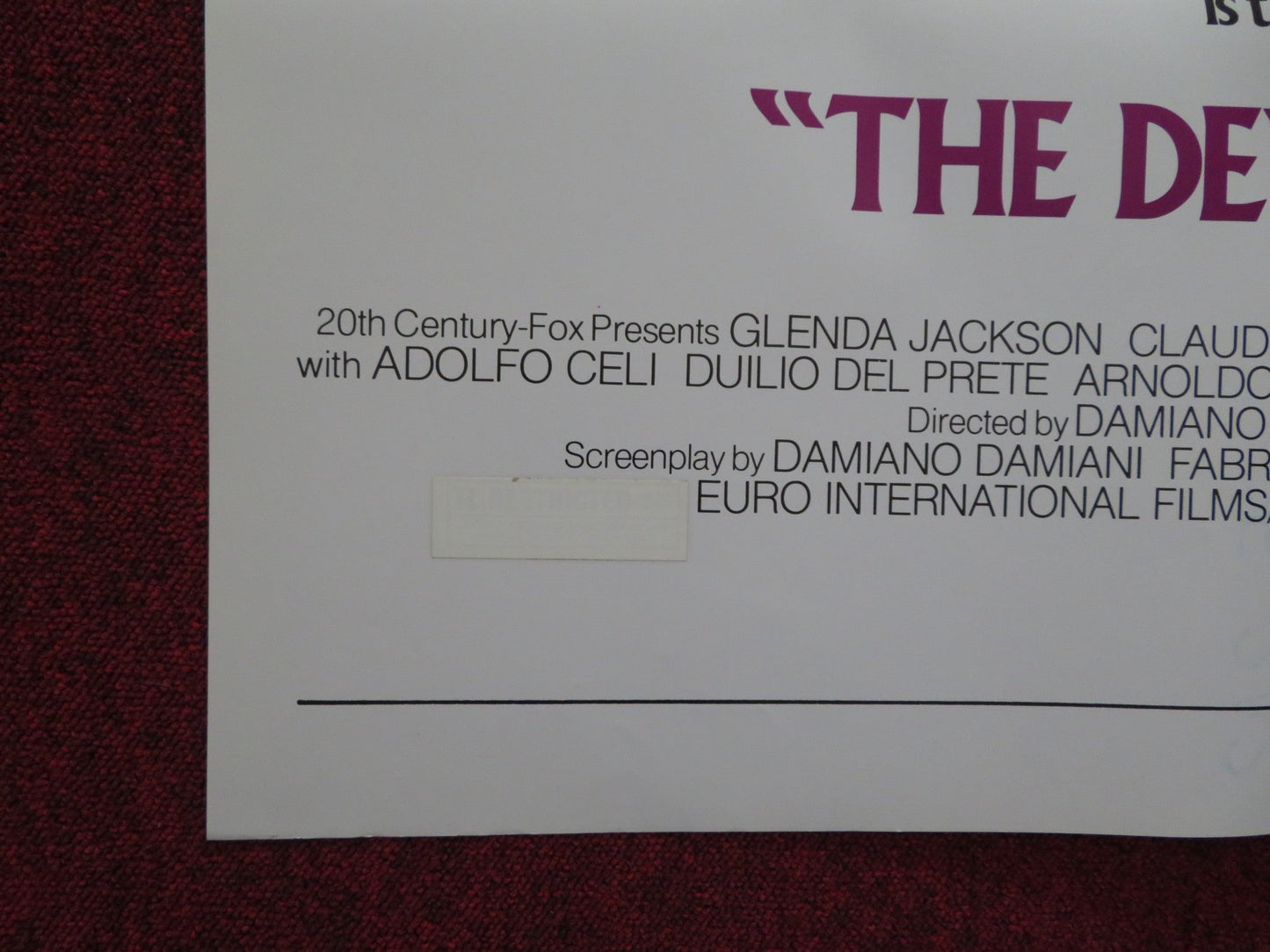 THE DEVIL IS A WOMAN FOLDED US ONE SHEET POSTER GLENDA JACKSON LISA HARROW 1975 Rendezvous Cinema Movie posters