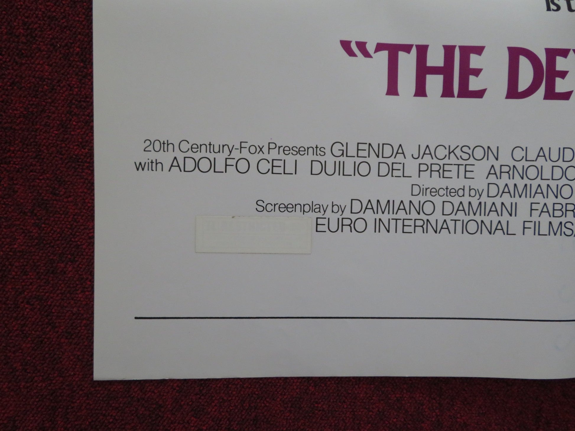 THE DEVIL IS A WOMAN FOLDED US ONE SHEET POSTER GLENDA JACKSON LISA HARROW 1975 Rendezvous Cinema Movie posters