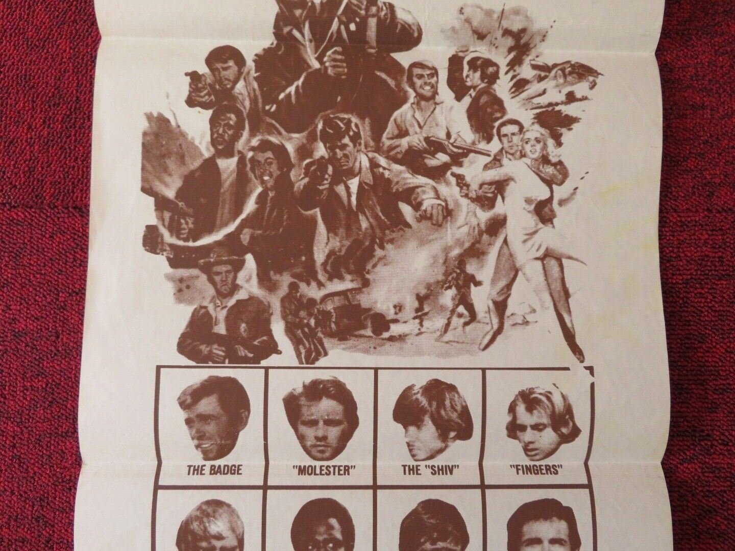 THE DEVIL'S 8 FOLDED AUSTRALIAN DAYBILL POSTER CHRISTOPHER GEORGE FABIAN 1969 Movie posters