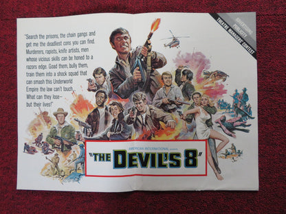 THE DEVIL'S 8 - PRESSBOOK UNCT AMERICAN INTERNATIONAL CHRISTOPHER GEORGE 1969 Rendezvous Cinema Movie posters