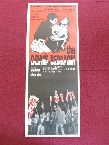 THE DEVIL'S BEDROOM US INSERT (14"x 36") POSTER JOHN LUPTON VALERIE ALLEN 1964 Rendezvous Cinema Movie posters