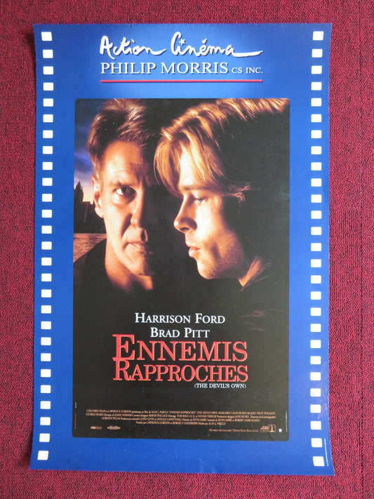 THE DEVIL'S OWN FRENCH POSTER HARRISON FORD BRAD PITT 1997 Rendezvous Cinema Movie posters