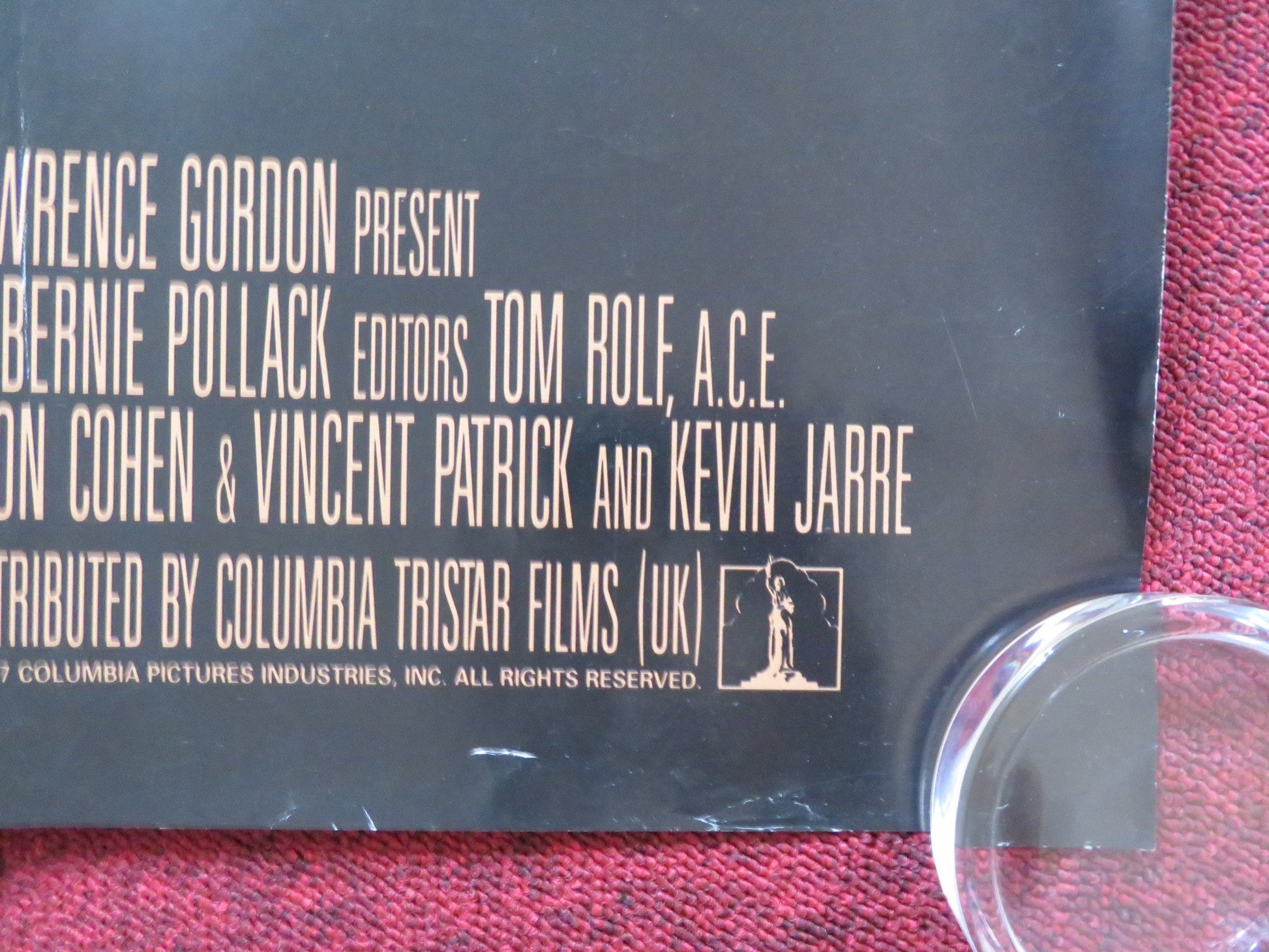 THE DEVIL'S OWN UK QUAD (30"x 40") ROLLED POSTER BRAD PITT HARRISON FORD 1997 Rendezvous Cinema Movie posters