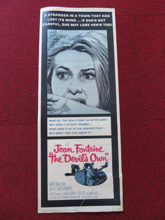 THE DEVIL'S OWN US INSERT (14"x 36") POSTER JOAN FONTAINE KAY WALSH 1966 Rendezvous Cinema Movie posters
