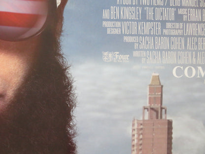 THE DICTATOR UK QUAD ROLLED POSTER SACHA BAREN COHEN SAYED BADREYA 2012 Rendezvous Cinema Movie posters