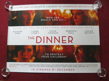 THE DINNER UK QUAD ROLLED POSTER RICHARD GERE STEVE COOGAN 2017 Rendezvous Cinema Movie posters