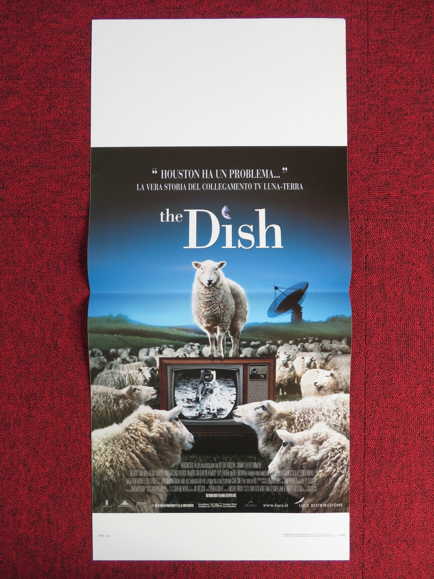 THE DISH ITALIAN LOCANDINA POSTER SAM NEILL BILLY MITCHELL 2000 Rendezvous Cinema Movie posters
