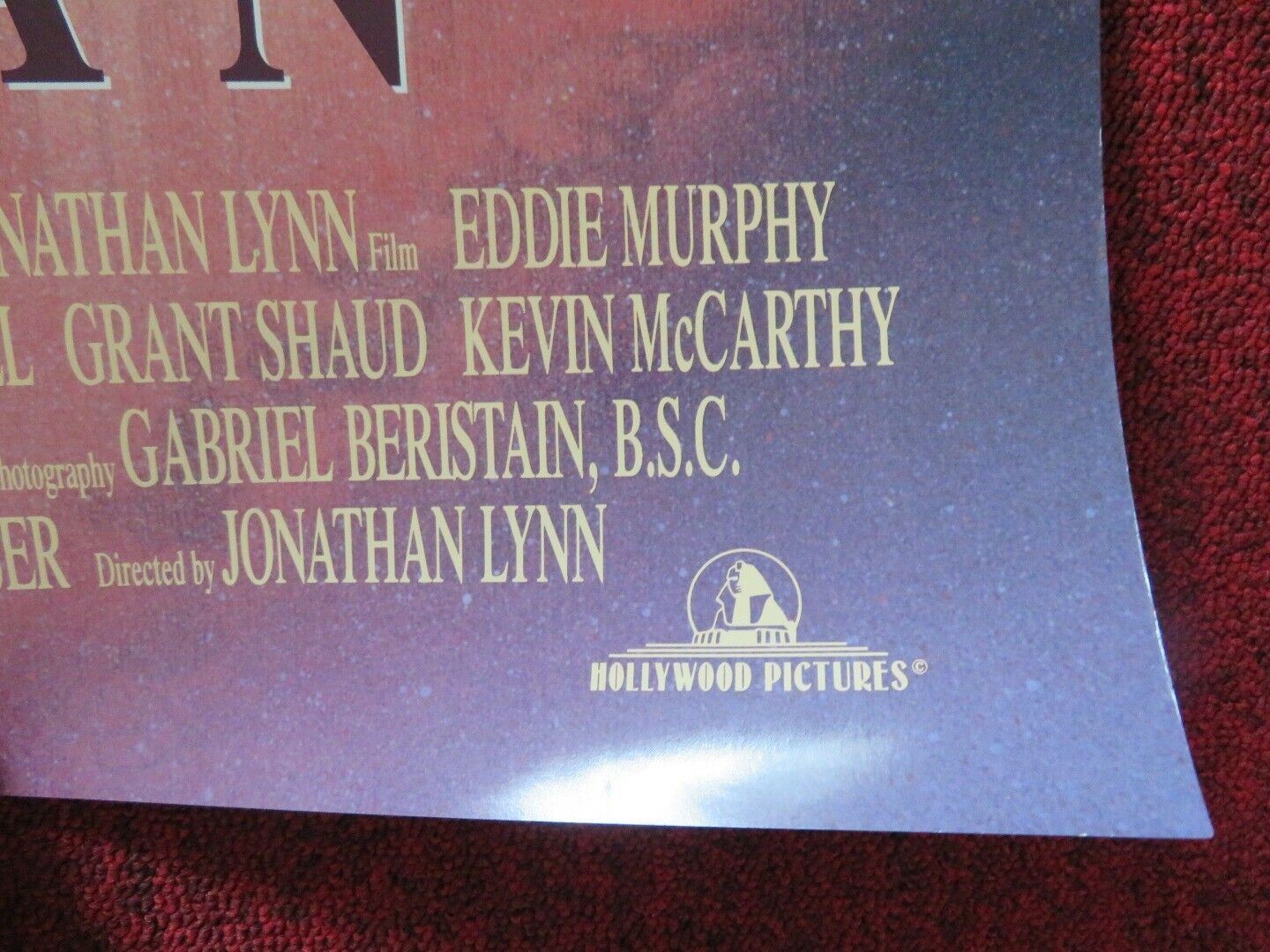 THE DISTINGUISHED GENTLEMAN US ONE SHEET ROLLED POSTER EDDIE MURPHY 1992 Movie posters